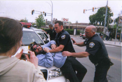 Buffalo Police Officer Robert Johnson Choking Mike Niman Who Was